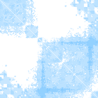 Measured Hi-C contact map from HFF cells at 448 by 448 bins of 2,048 bp, printed as a halftone; domains appear as blocks along the diagonal.